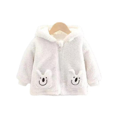 Winter children's padded hooded coat
